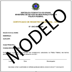Certificado de Registro Cadastral